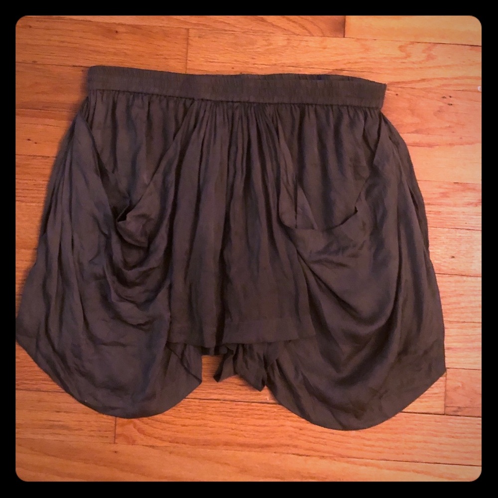Alexander Wang Draped Silk Skort